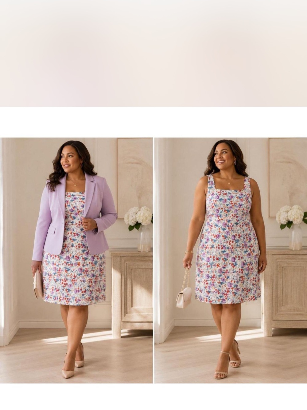 Floral Ann Taylor A Line Dress